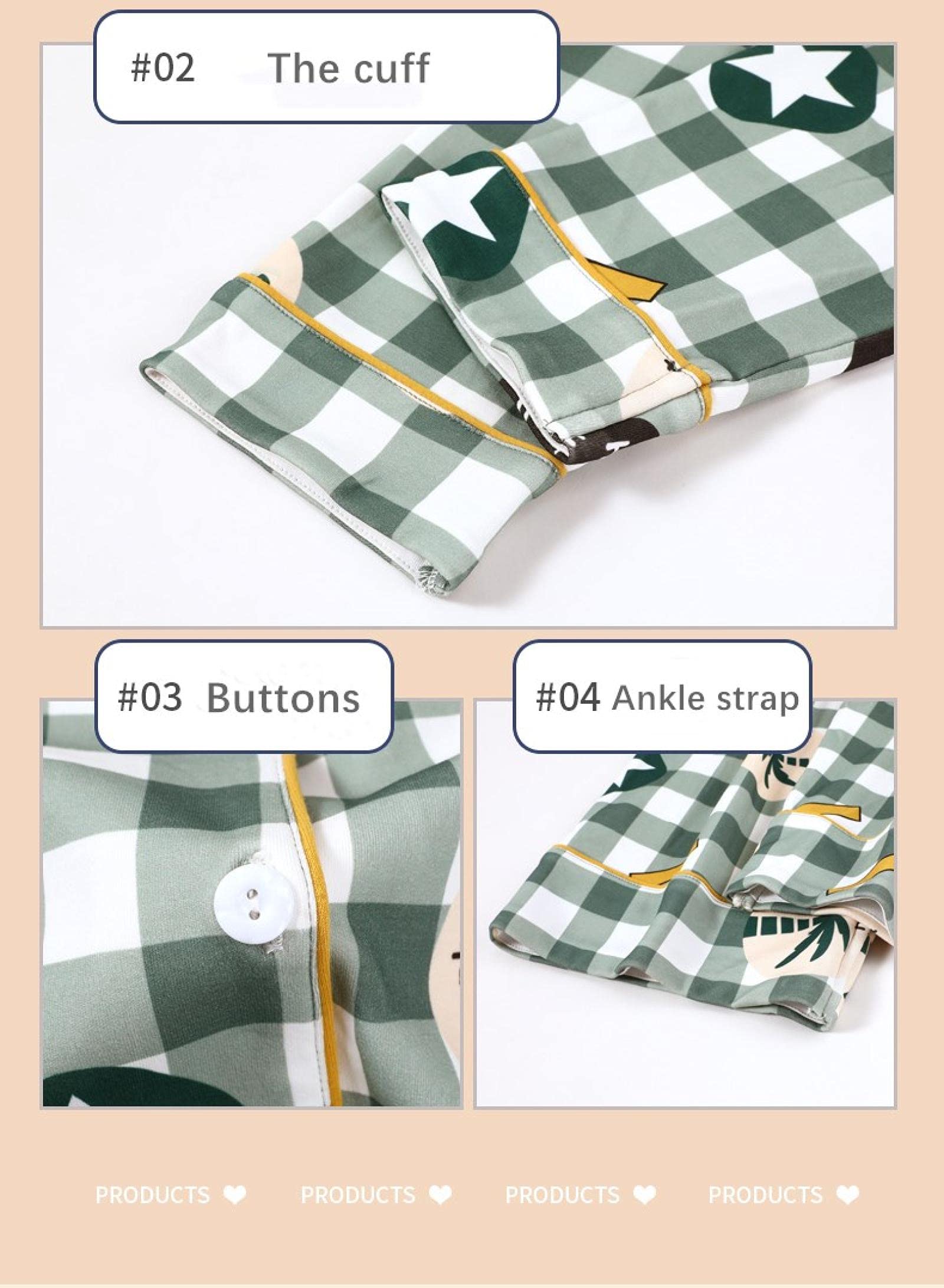 Pigiama Pigiama Set Pigiama Manica Lunga per Donna Abbottonatura Pigiama Taglie Forti Morbido Pigiama Set XL Verde