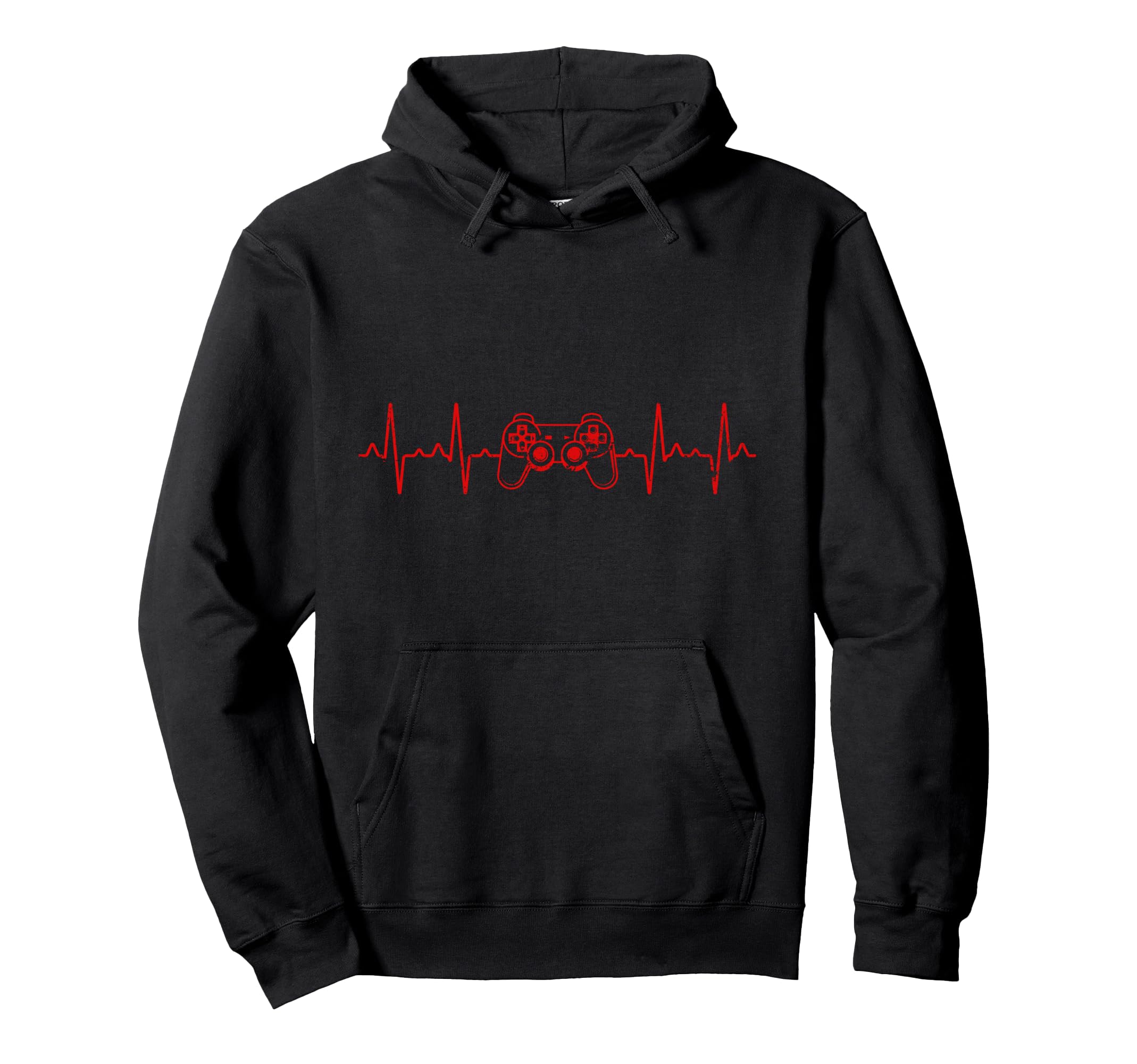 Computer Games Gamer Controller Heartbeat Gift Gaming Pullover Hoodie