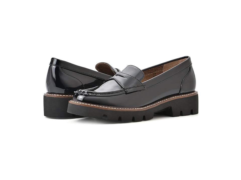 White Mountain Gunner (Black Patent) Women's Shoes INTERNATIONAL SHIPPING