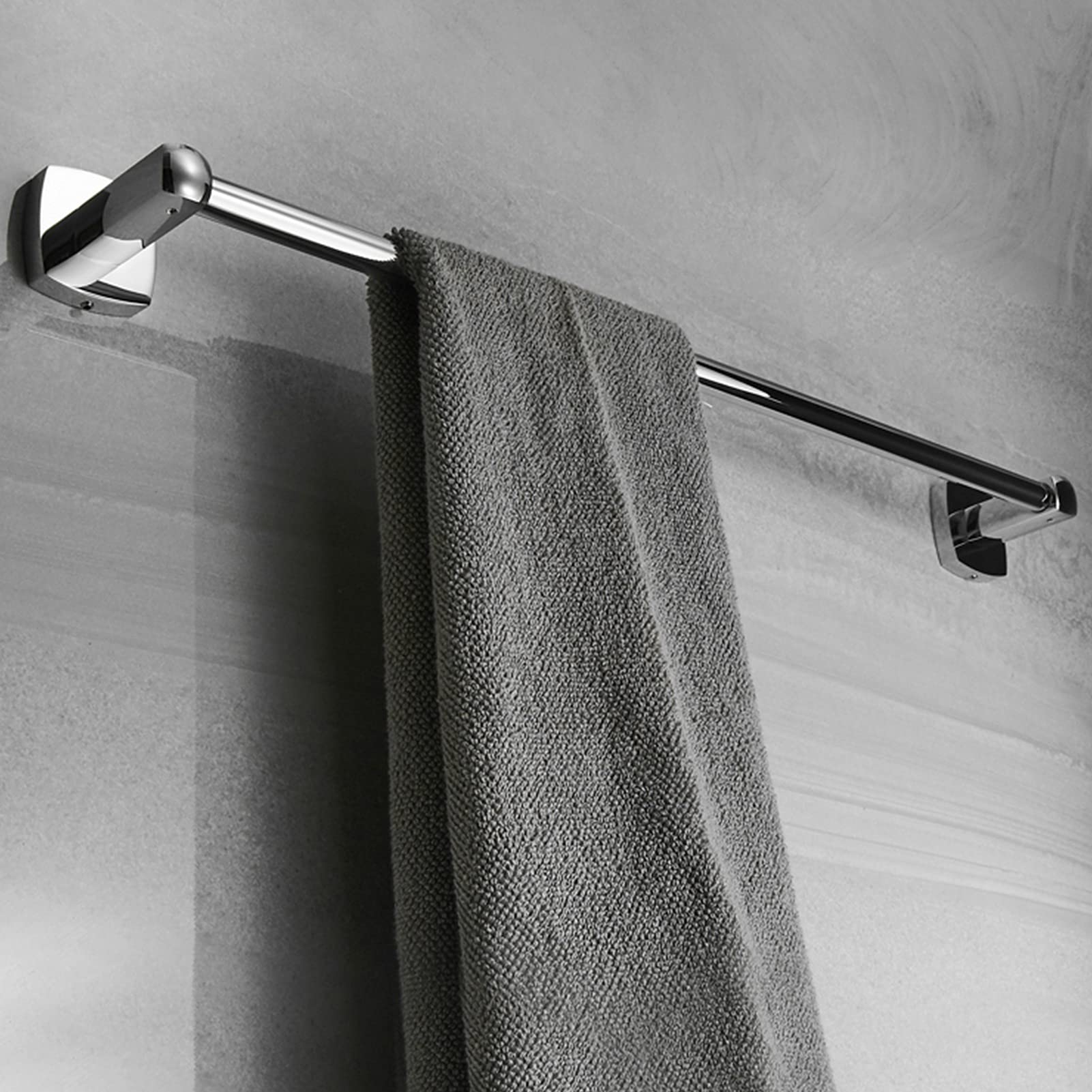 Einzelne Handtuchbarschiene, Wandmontierte Kupfertuchstange für Badezimmer-Hardware und Küche - Runder Eckdesign, 30 cm / 40 cm / 50 cm / 60cm (Size : 30cm)