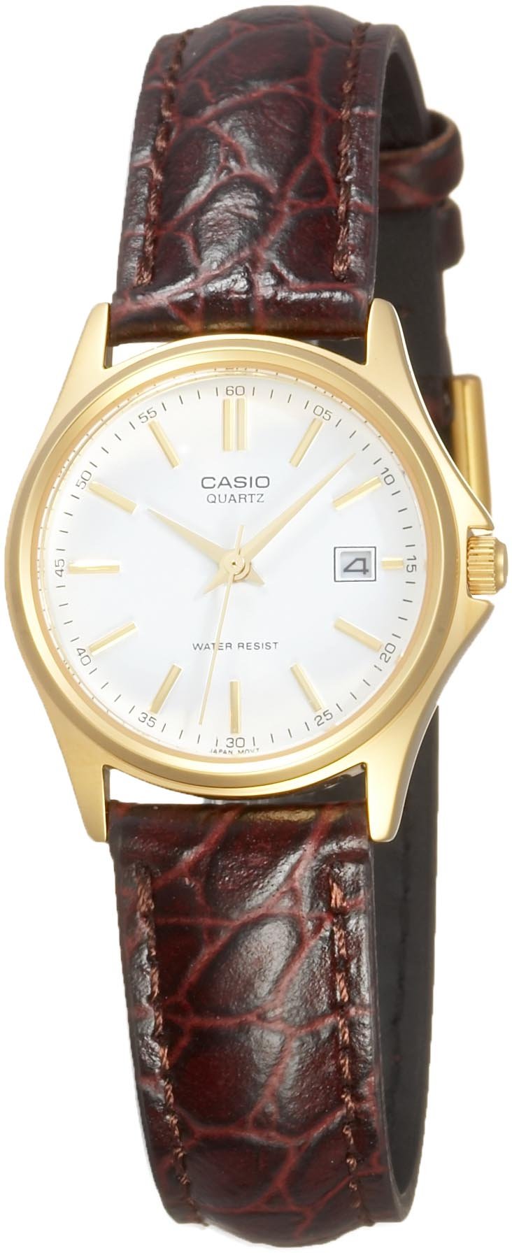 CasioWomen's Watch - LTP-1183Q-7ADF White Dial, Brown Band