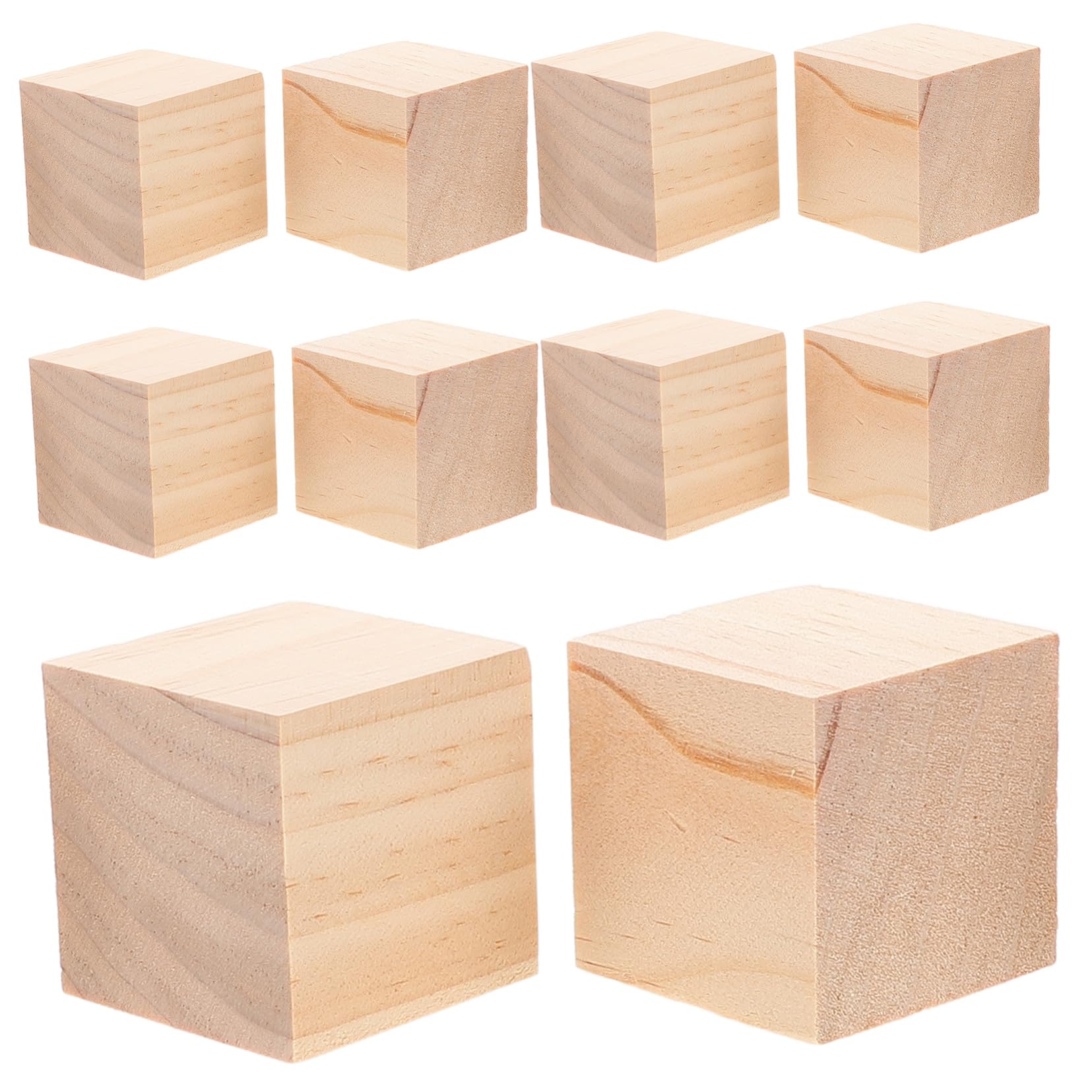 Cubos de Madera sin Terminar 20 Piezas 5cm para Niños