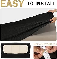 Vista 4 de Fundas de cojín 100 % impermeables para caravana, tela elástica, repuesto para asiento de cámper, funda de sofá lavable diseñada para banco de auto