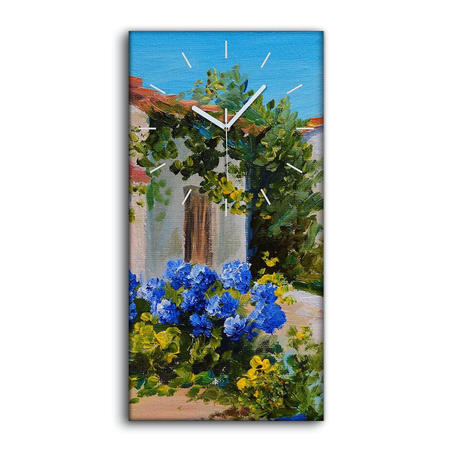 Horloge sur toile silencieuse pour ne pas tic tac en silence art moderne 30x60cm