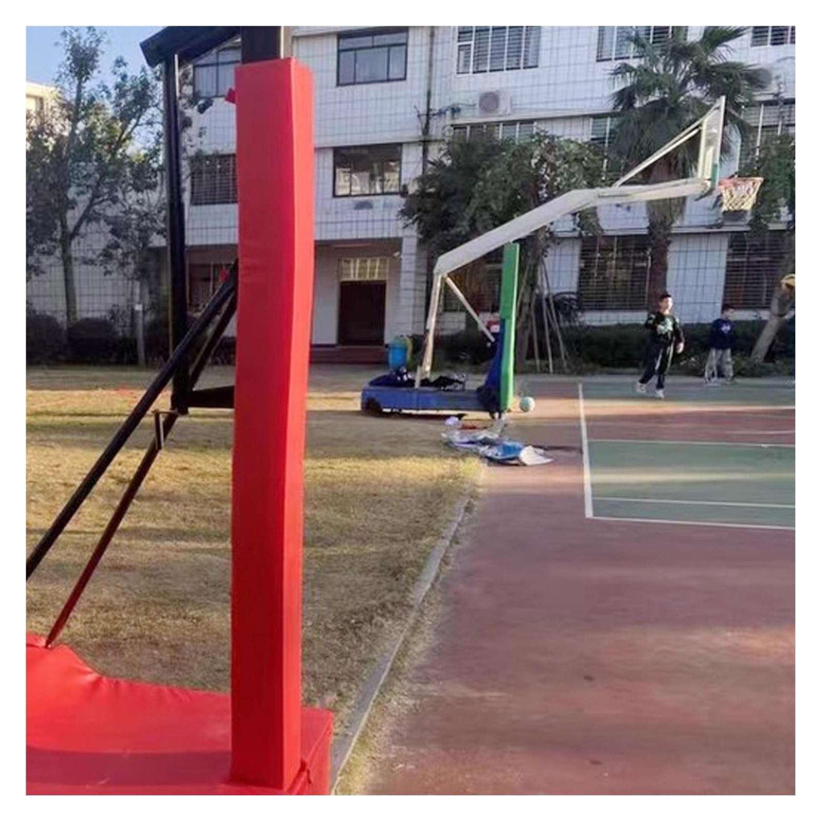 Housse de protection pour poteau de basket-ball extérieur et garage autocollant