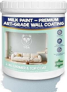 YOA Sheepskin Texture Wall Paint, Art Paint, Sky Blue 32 oz, For Walls and Ceilings – DIY Wall Repair and Decorative, Finish for Living Room Bedroom Hallway