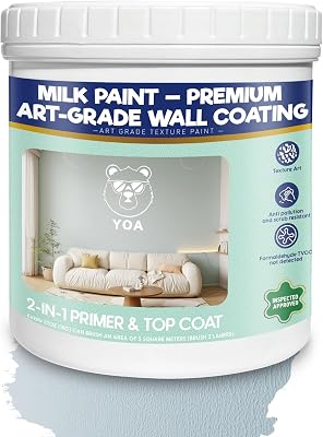YOA Sheepskin Texture Wall Paint, Art Paint, Sky Blue 32 oz, For Walls and Ceilings – DIY Wall…