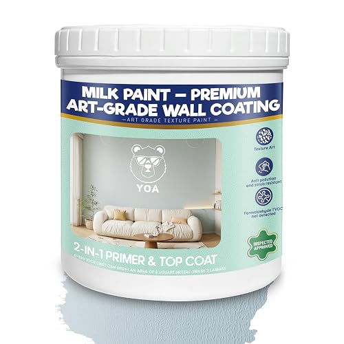 YOA Sheepskin Texture Wall Paint, Art Paint, Sky Blue 32
