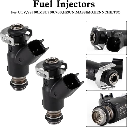 Miniatura 6 de Frezon 2 inyectores de combustible aptos para UTV, YS700, MSU700, 700, HiSUN, MASSIMO, BENNCHE, TSC, inyector de combustible sustituye a