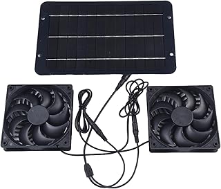 Solarbetriebener Ventilator, wasserdicht, solarbetriebener Ventilator, für den Einsatz in Küchen, Gewächshäusern, Tierhäusern, Hühnerställen