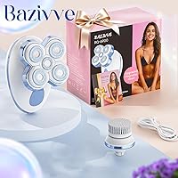 Vista 8 de Maquinillas de afeitar eléctricas para mujer, afeitadora eléctrica magnética mejorada para mujeres, removedor de vello inalámbrico sin dolor