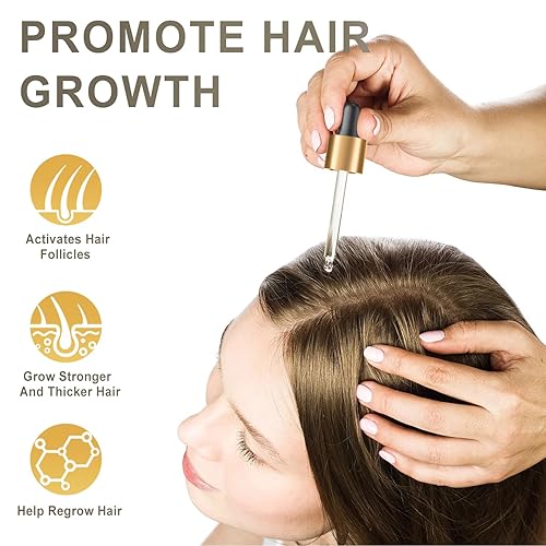 Miniatura 3 de Suero para el crecimiento del cabello de minoxidil al 5% para hombres y mujeres, para el tratamiento del crecimiento del cabello y la barba - 2.0 fl