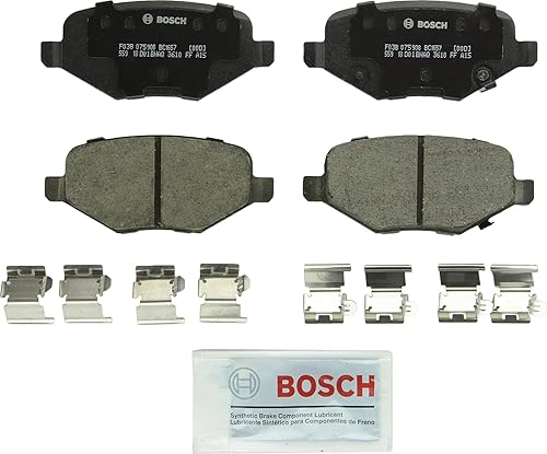 Bosch QuietCast Premium - Juego de pastillas de freno de disco de cerámica