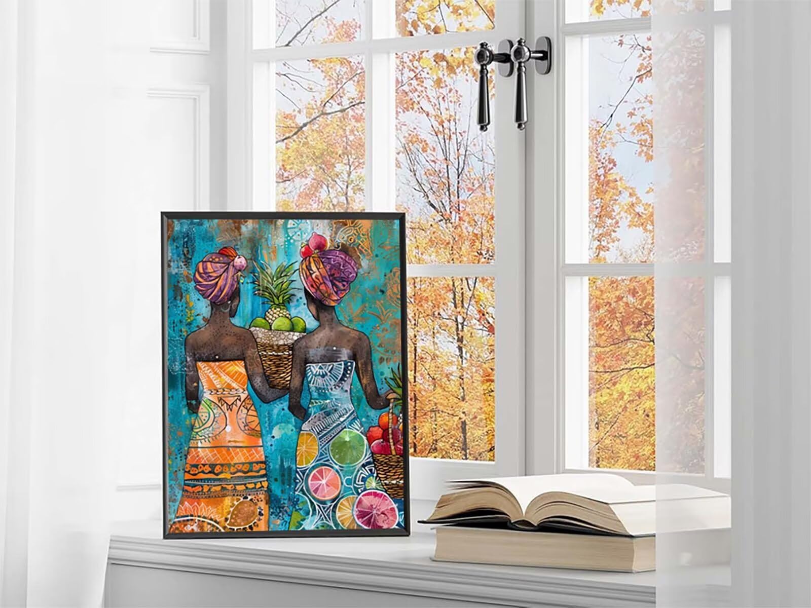 Donna Africana Diamond Painting Adulti 60x80cm, 5D Diamond Painting 7-8091
