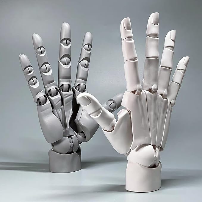 Modelo de Mano Derecha Flexible, Figura Articulada para Dibujo y Decoración miniatura 7