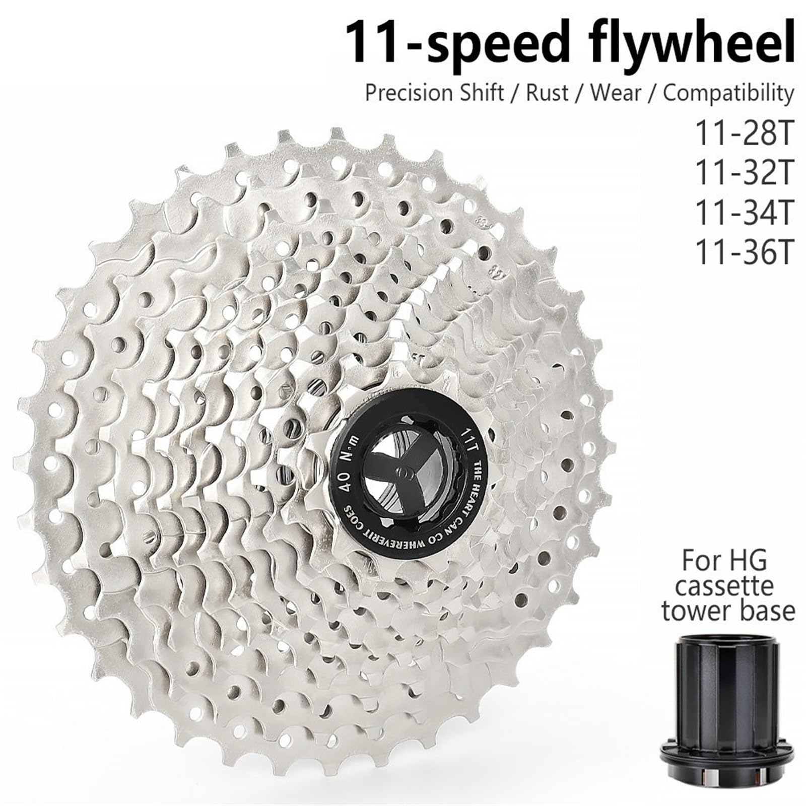 Rueda Libre para Bicicleta para TTPRO HG 11 velocidades, 11-28T, 32T, 34T, 36T, piñón Cassette, Piezas Carretera aleación Aluminio