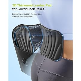 RAKIIE Lumbar Brace with Removable Pad, Adjustable Lower Back Pain Relief Support for Men and Women, Comfortable Support Belt Ideal for Lower Back Pain, Sciatica, Scoliosis, Gray Size XL (Waist: 45.3-51.2)