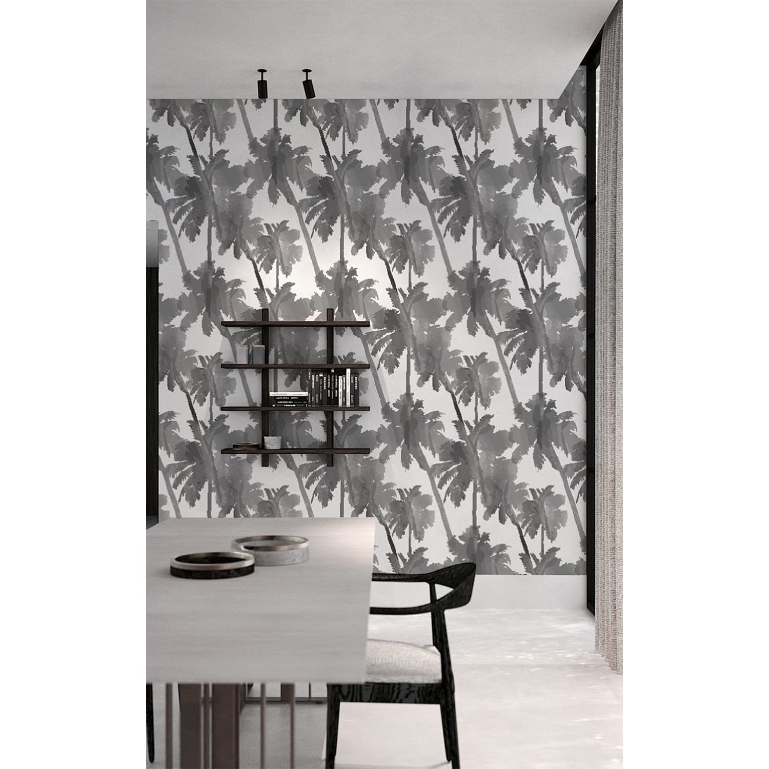 Papier peint paumes tropicales pour créer une ambiance jungle dans le salon