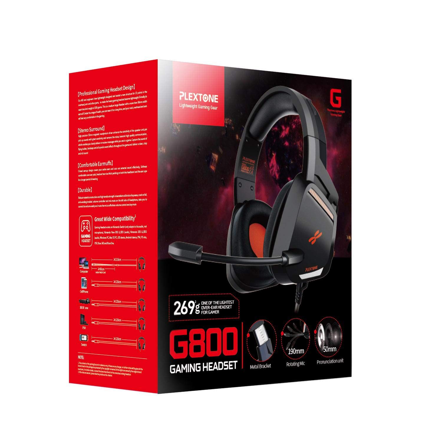 Plextone G800 - 3.5MM Gaming Headset 