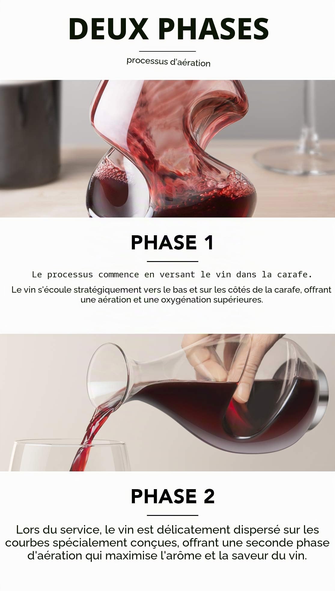 Final Touch Conundrum Aérateur de vin Decanter Potable Cadeau Clair,