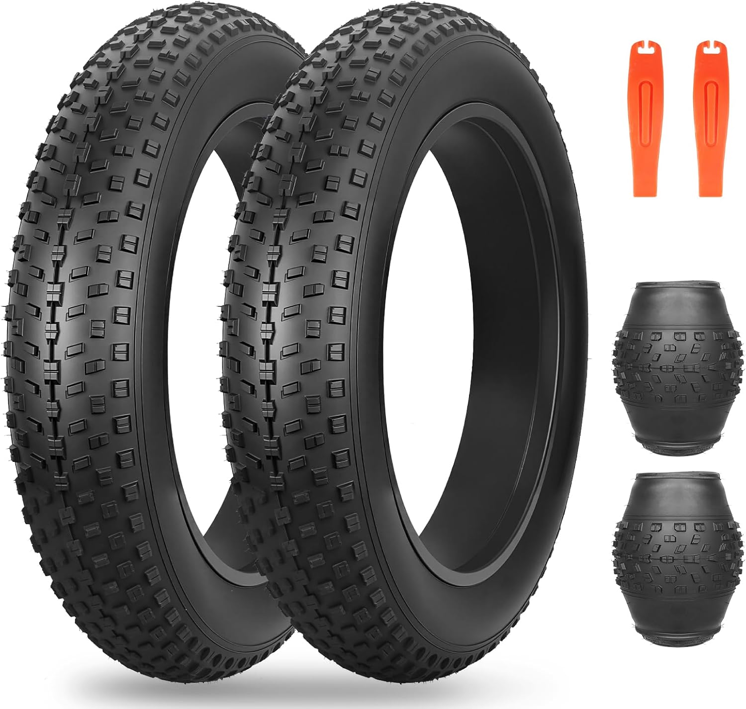 MEGHNA Fat Bike Tire 16/18/20/26 inch Electric Bike Tire Fat Tire 16/18/20/26 x 4.0 inch High Traction Replacement All - Terrain for Fat Bike E-Bike