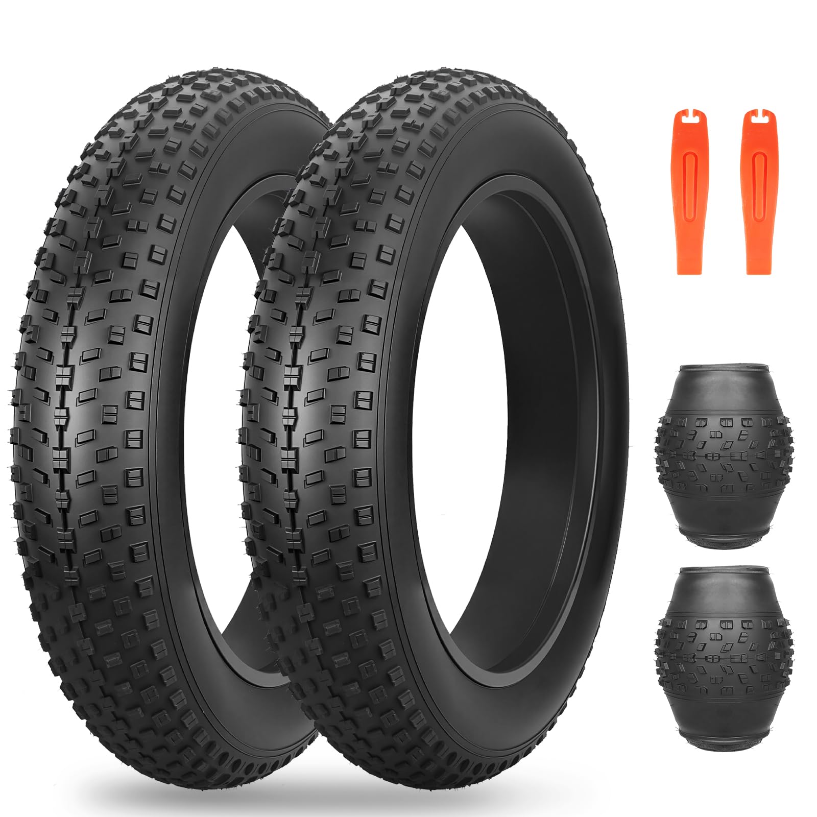 ZUKKA 16/20 x 4.0 E-Bike Tire Fat Tire High Performance Replacement Folding Mountain Bike Tire High-Density Bike Tires for E Bikes