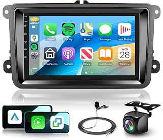 for VW Passat Jetta Seat Golf Skoda Polo Touran 2+32G Android Car Stereo Wireless Carplay Android Auto, 7" IPS Touch Screen Car Radio GPS WiFi Bluetooth SWC Backup Camera,for VW Radio