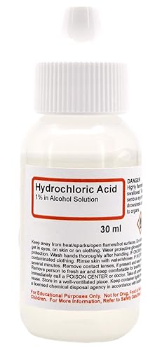 Ácido clorhídrico, 1% en alcohol, 1 fl oz (1.0 fl oz) - The Curated Chemical Collection