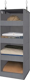 GRANNY SAYS 4-Shelf Hanging Organizer, Closet Hanging Shelves, Closet Hanging Storage Organizers, Organization for Bedroo...