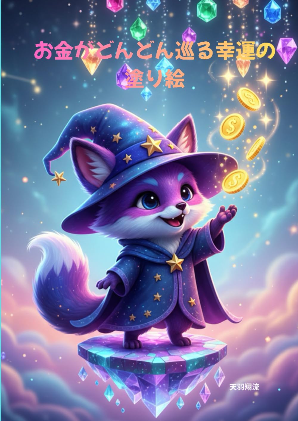 お金がどんどん巡る幸運の塗り絵