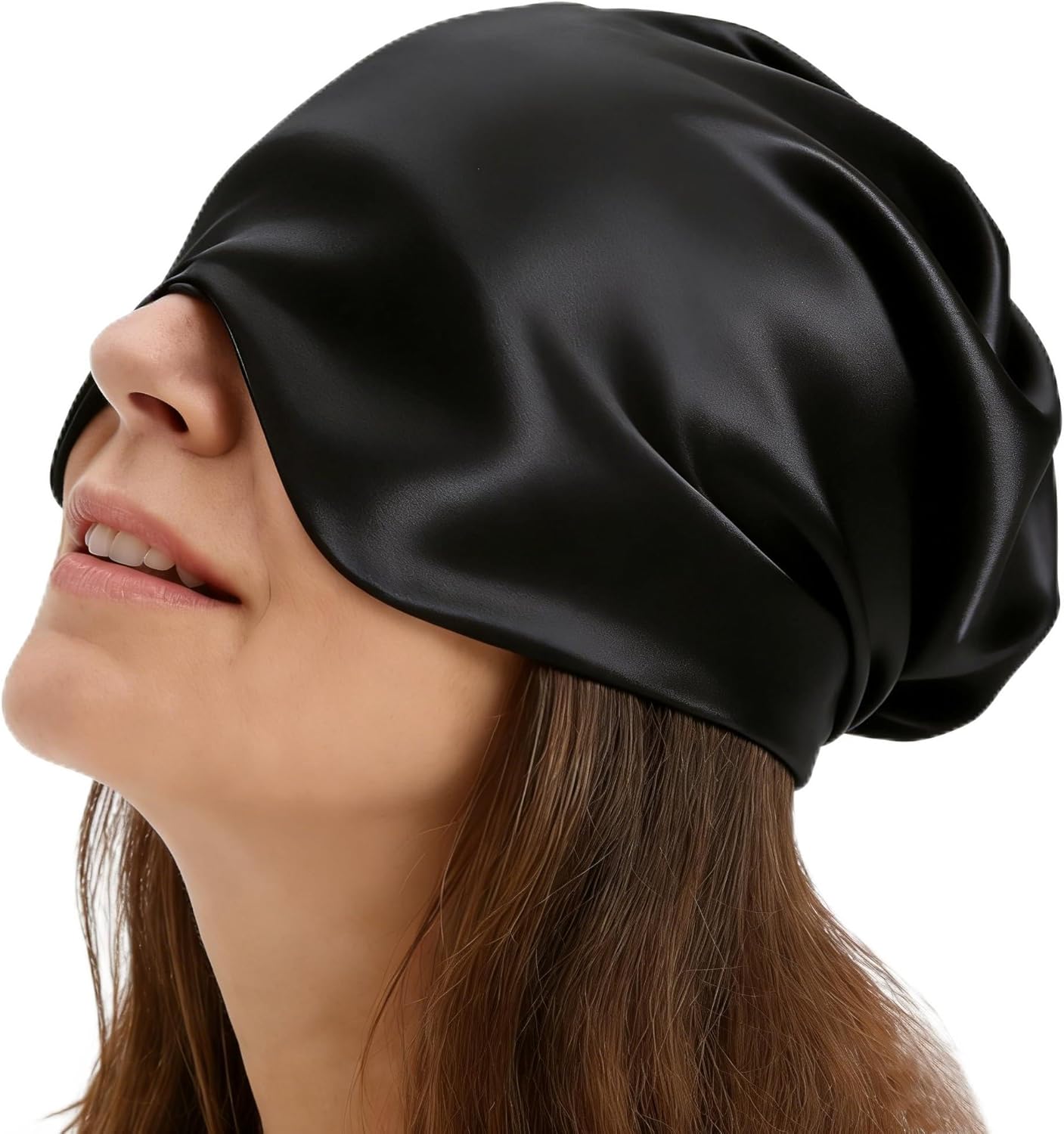 Faraday Hat,EMF Protection Sleeping Cap,Silver Fabric Bonnet for Sleeping,EMF Hat Blocks 99% of WiFi,Bluetooth,Cell Towers,5G 4G Shielding