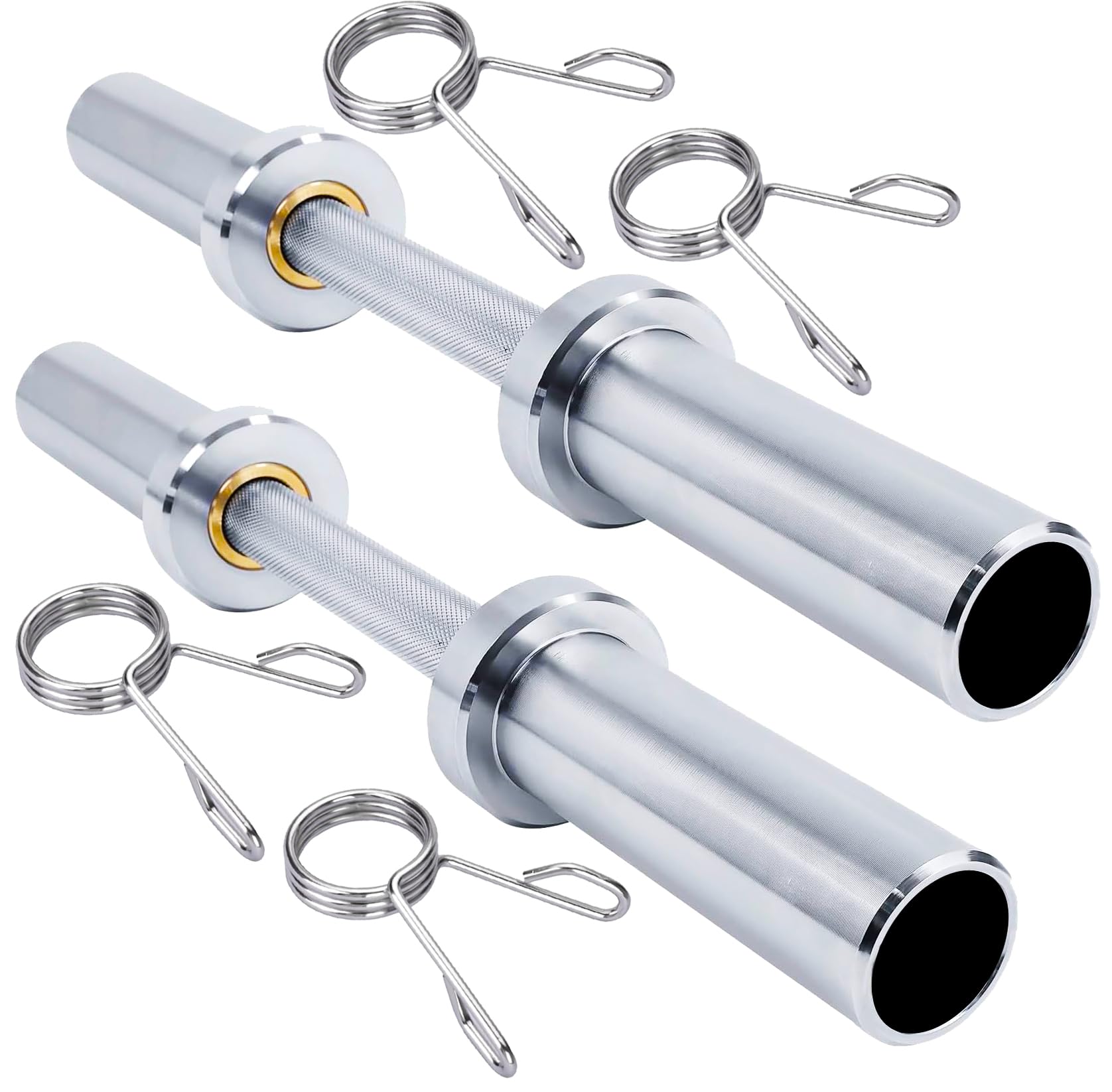 G5 HT SPORT Manubrio olimpionico da 51 cm | Diametro 50 mm | con O Senza Chiusure | Manico zigrinato 28mm I Power Training |