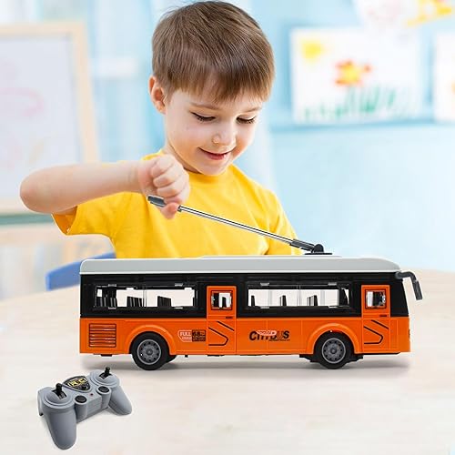 Miniatura 6 de Autobús de control remoto 2.4G Control remoto City Classic Bus Truck Modelo con luces Sonido Vehículo Eléctrico Playsets Coches para Niños Juguete