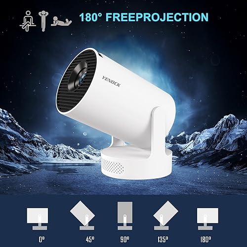 Miniatura 6 de Aplicaciones integradasHY300Ultra Mini proyector WiFi Bluetooth, proyector de películas compatible con TV Stick Smartphone  USB, compatible con 4K