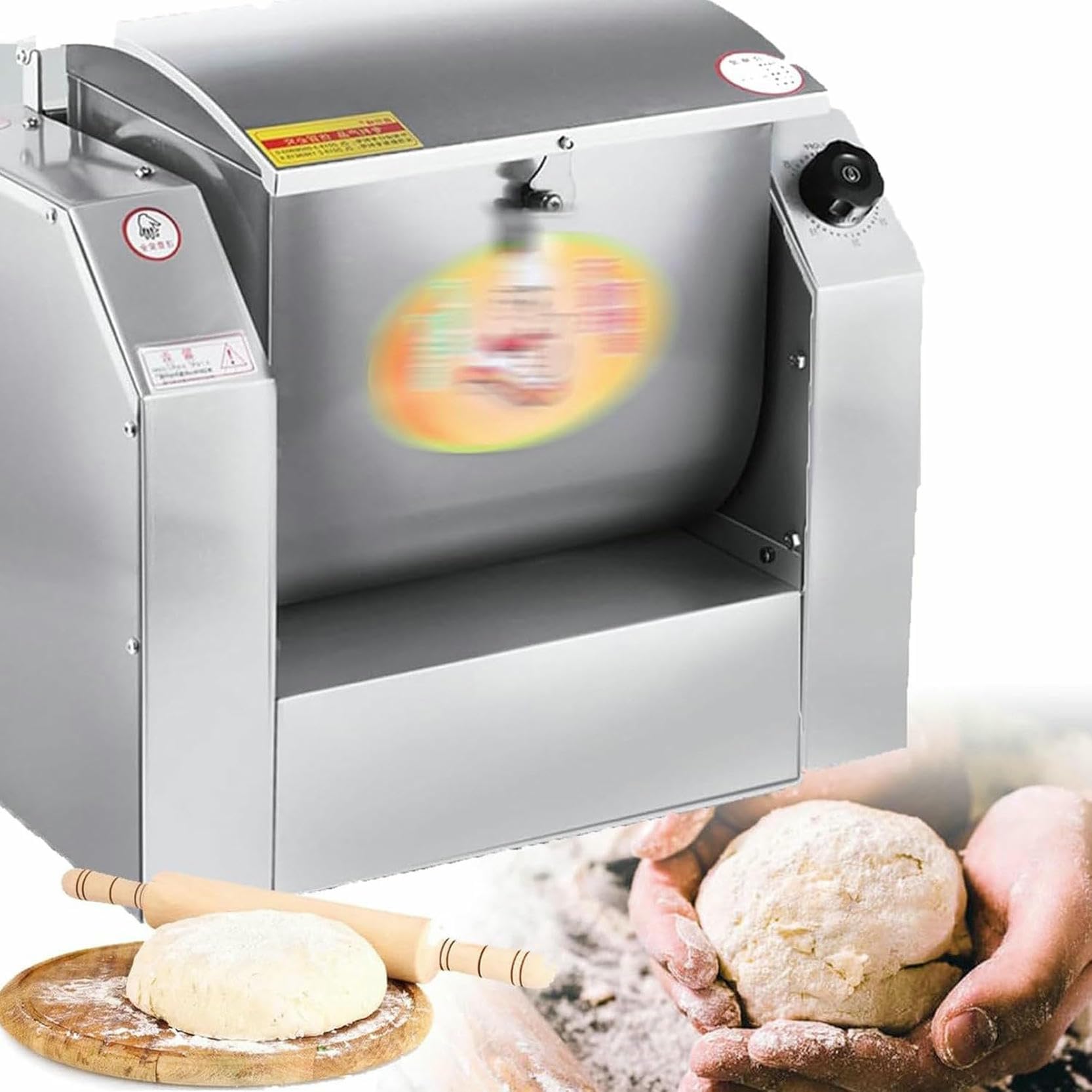 1500 W in Acciaio Inossidabile in Acciaio Inossidabile, 75 kg/h, Stampante Commerciale, per Fare Pasta E Pizza, con Funzionalità di Temporizzazione
