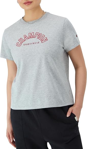 Champion Womens T-shirt, Classic Tee, Comfortable T-shirt for Women, Graphic Plus Size Available
