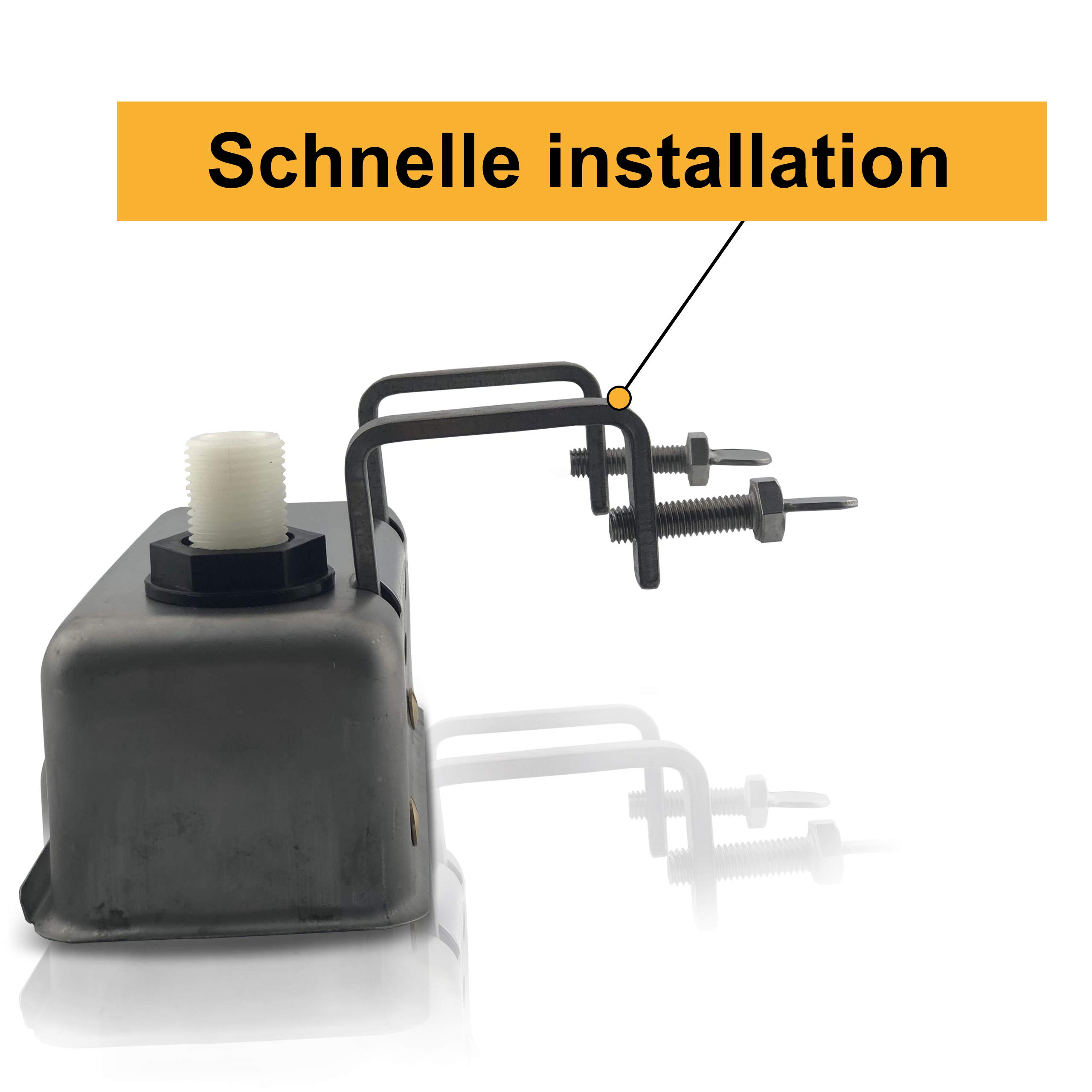 Einhänge-Schwimmerventil 1/2 Zoll mit Außengewinde/Schwimmer mit Edelstahlgehäuse mit Außengewinde für Tränke, Weidentränke, Viehtränke, Wassertank, Tränke für Tiere