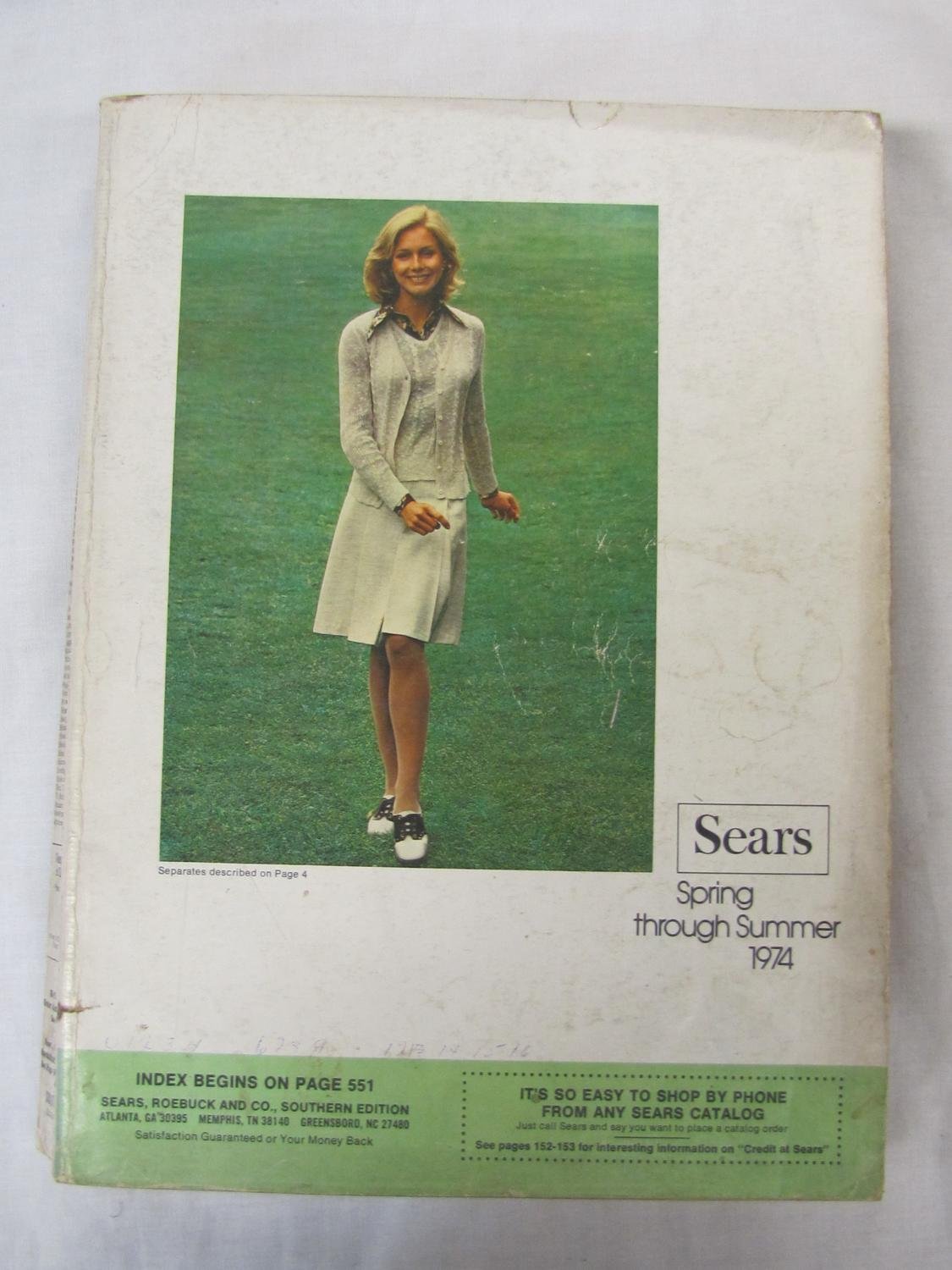 Sears Spring and Summer Annual Catalog 1974 Sears Roebuck