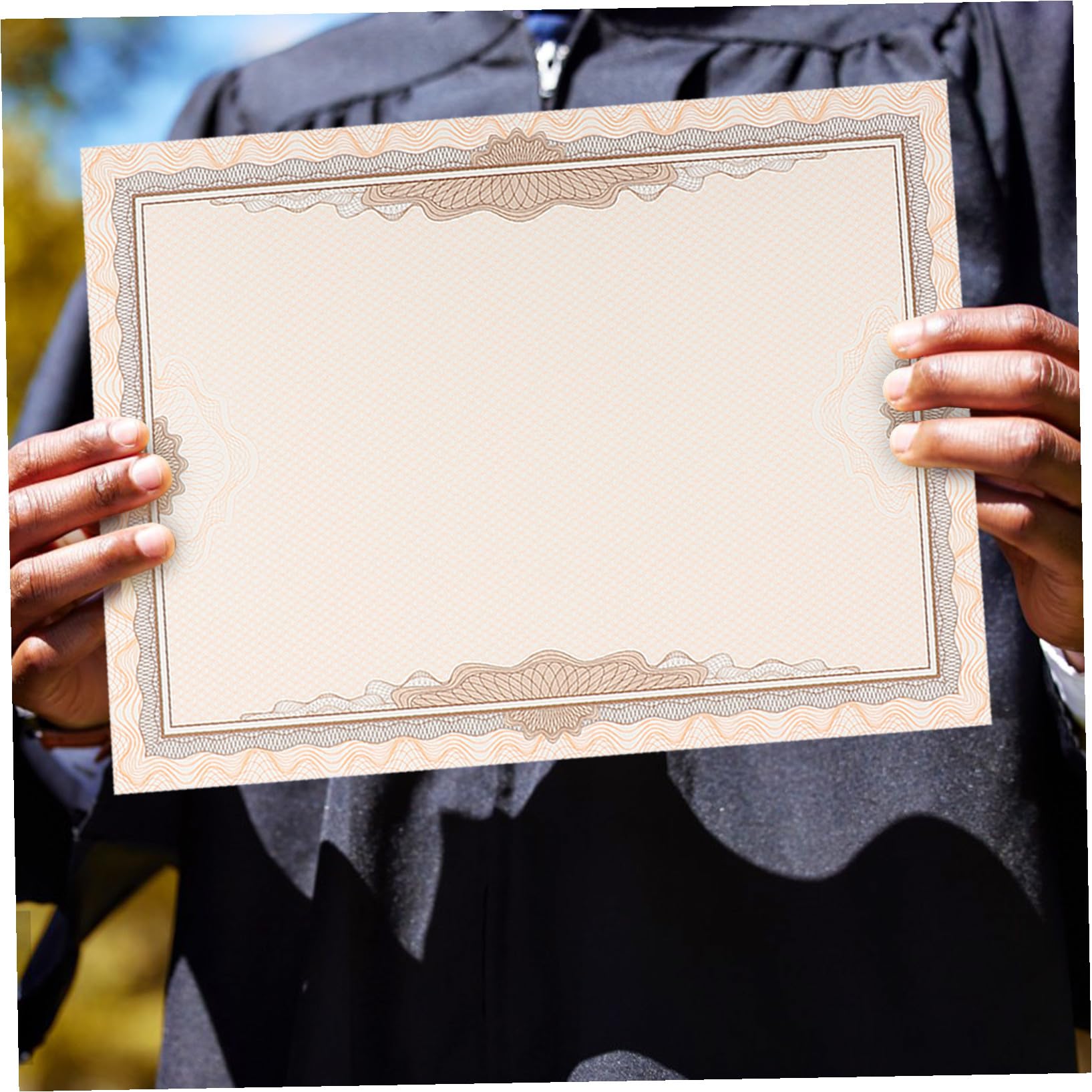 Papel de Diploma en Blanco 100 Hojas de Papel para Certificados