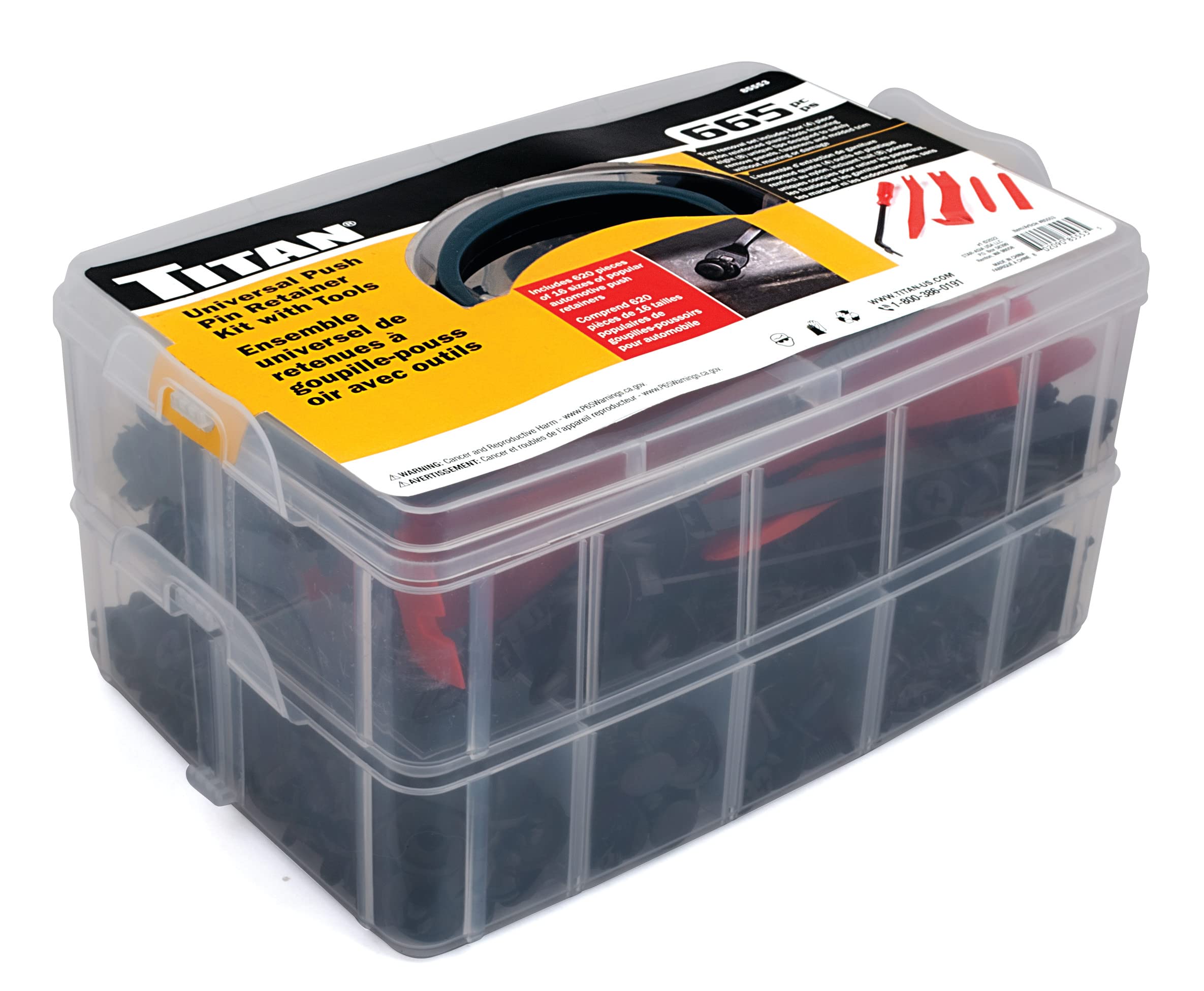 CQT×2 Amazon.com: Titan 85553 665-Piece Car Retainer Push Clips Kit