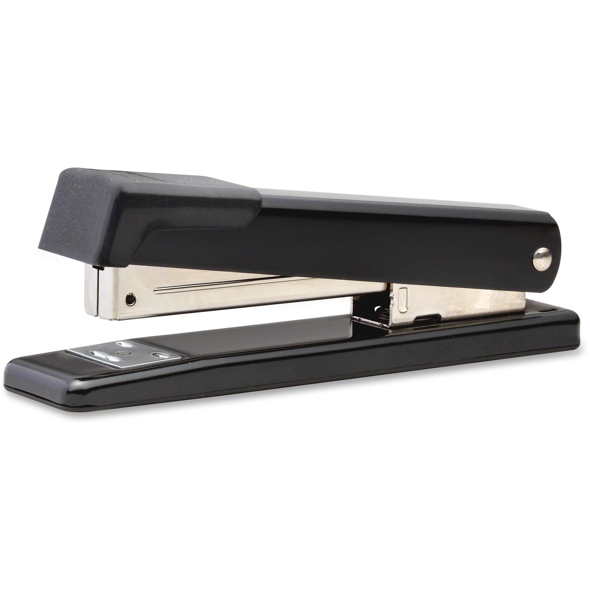 Grapadora clásica de metal, capacidad para 20 hojas, color negro, se vende como 1 unidad