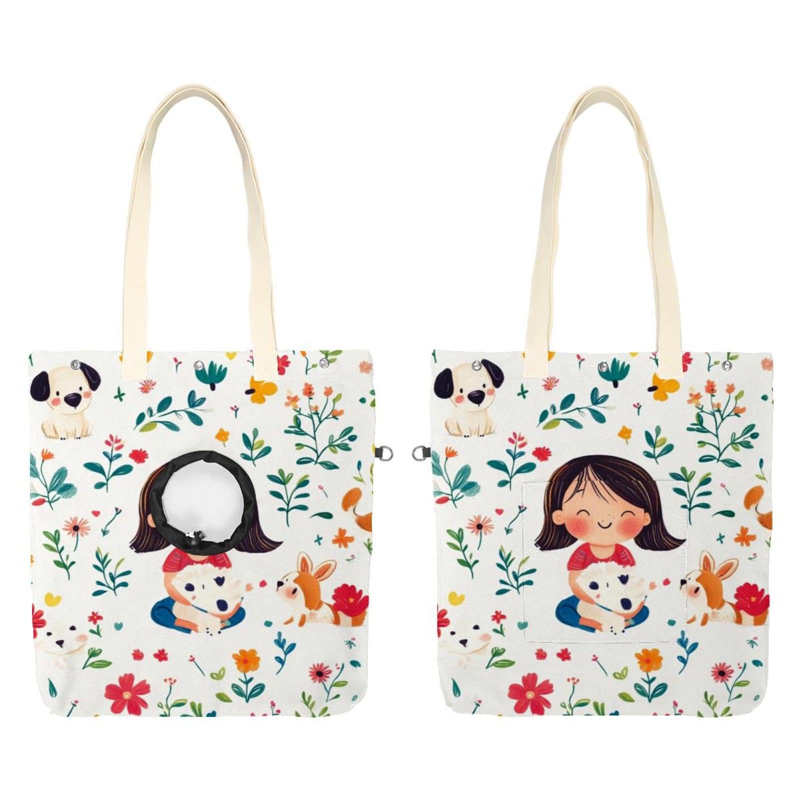 Sac de transport pour chat en toile pour sorties urbaines