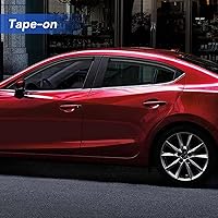 Vista 467 de Viseras de ventana in-Channel, protectores contra la lluvia para 2011-2023 Dodge Charger, visores de ventilación de ventana con deflectores