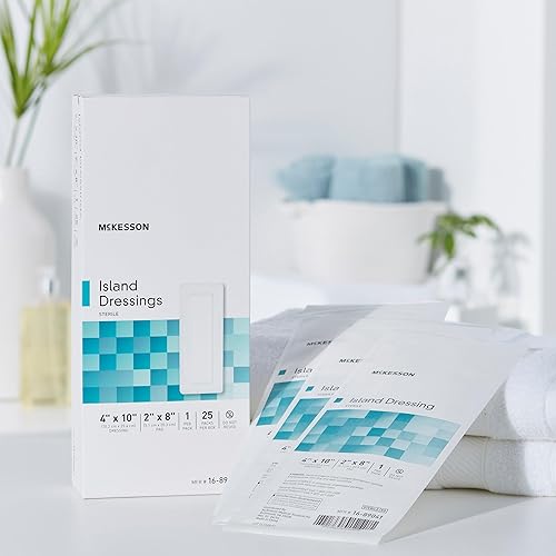 Miniatura 6 de McKesson Aderezo para islas, estéril, polipropilenorayón, 4 x 10 pulgadas, 25 unidades, 1 paquete