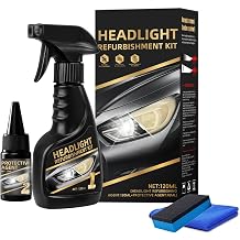 Headlight Restoration Kit,Headlight Restoration,Headlight Cleaner Oxidized & Yellowed Lens Repair with Protective Coating,Head Light Restoring Kit,Headlight Cleaner and Restorer Kit1Set