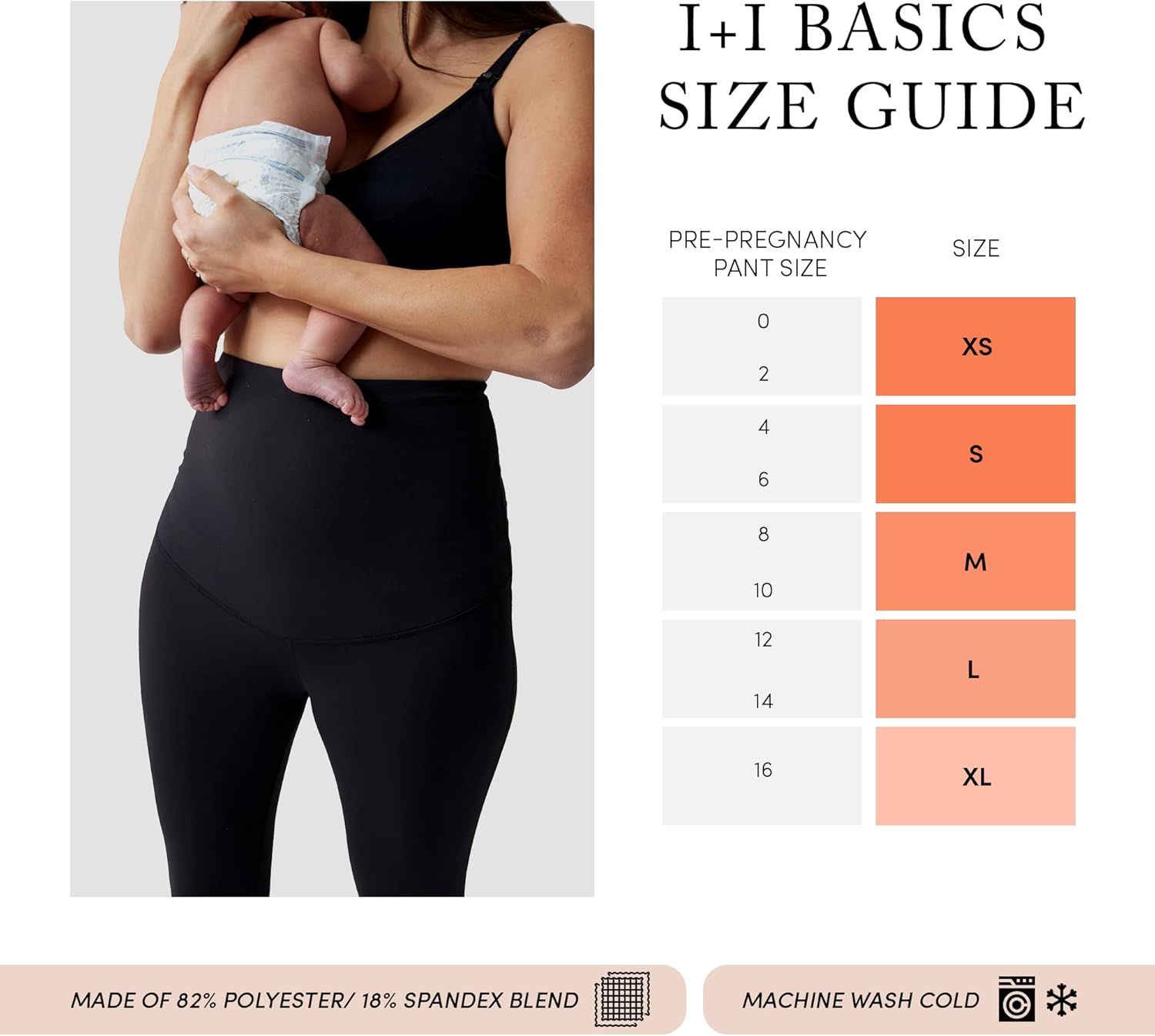 Ingrid & Isabel | Basics Postpartum Active Shorts | Tummy Control Shorts for Women - Image 6