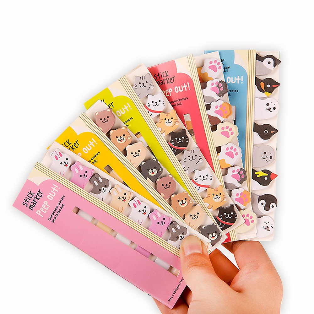 Amazon.co.jp: moin moin ふせん 付箋 メモ シール ハーイ！ 動物