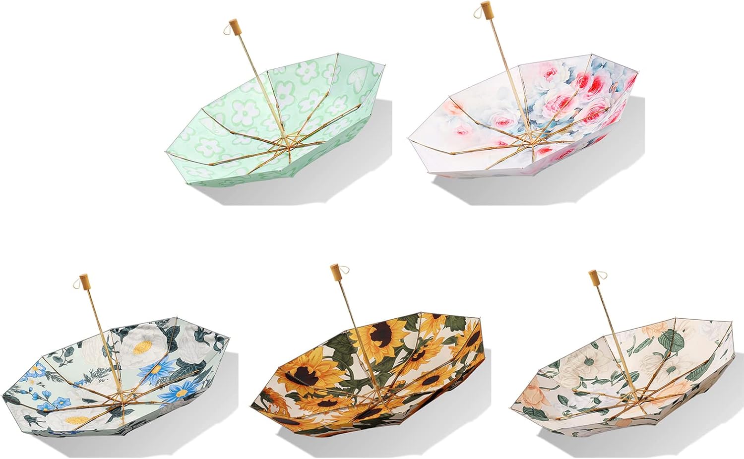 50+ UV For Protection Umbrella Travel Umbrella Light Weight Umbrella Windproof For Sun Rain Umbrellas For Four Travel Umbrella Windproof Compact Umbrella Lightweight
