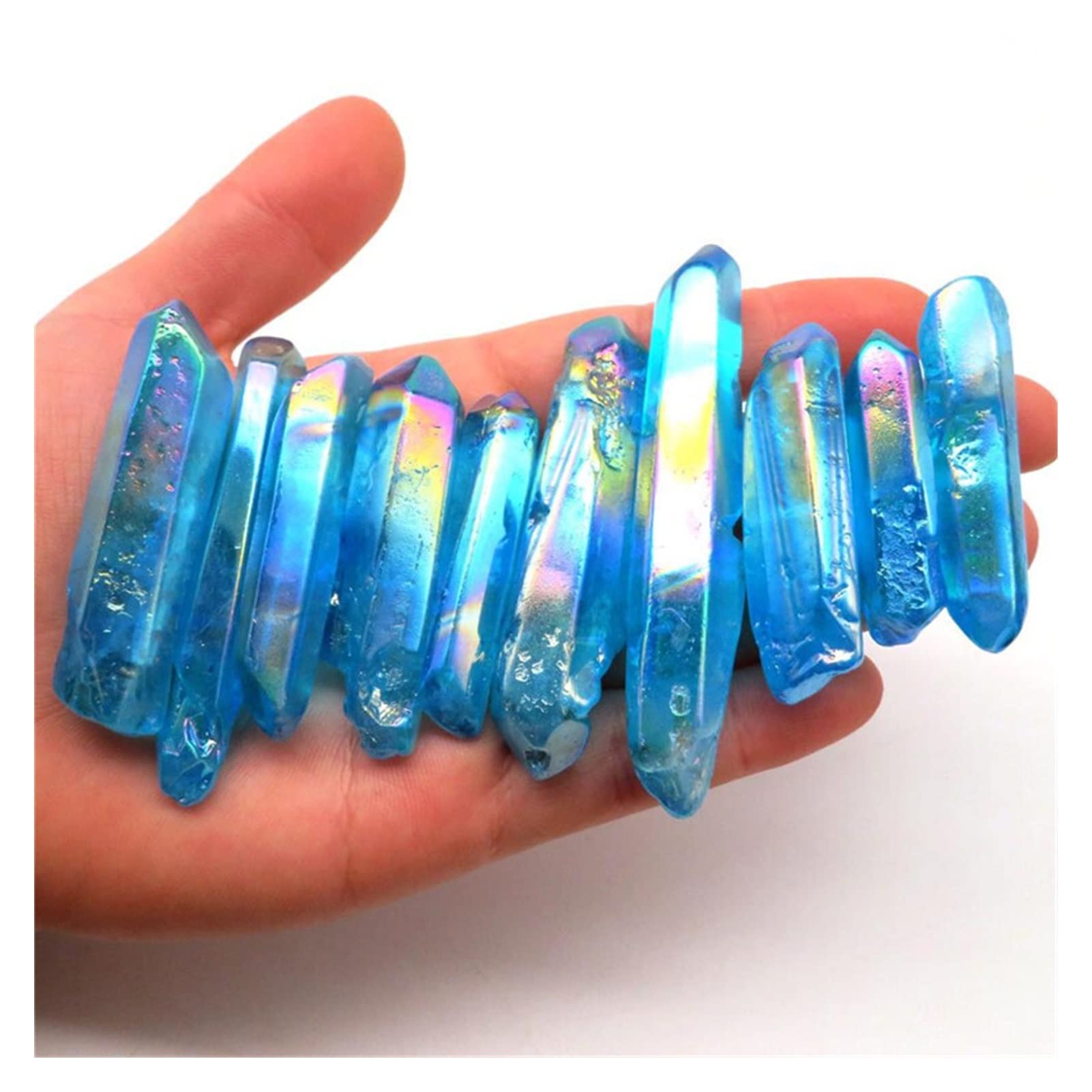 Cristal natural titanio cuarzo pilar para coleccionistas de minerales