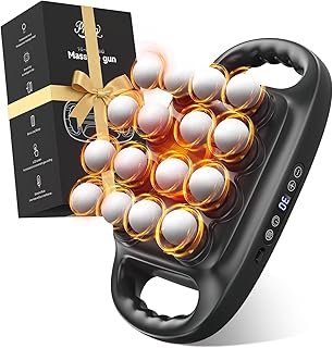 Prisag 16 Head Deep Tissue Massage Gun, Percussion Muscle Massager with 3 Modes & 30 Intensities, Ultra-Quiet Massage Gun ...